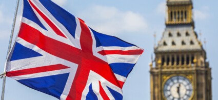 The Union Jack, the flag of the United Kingdom