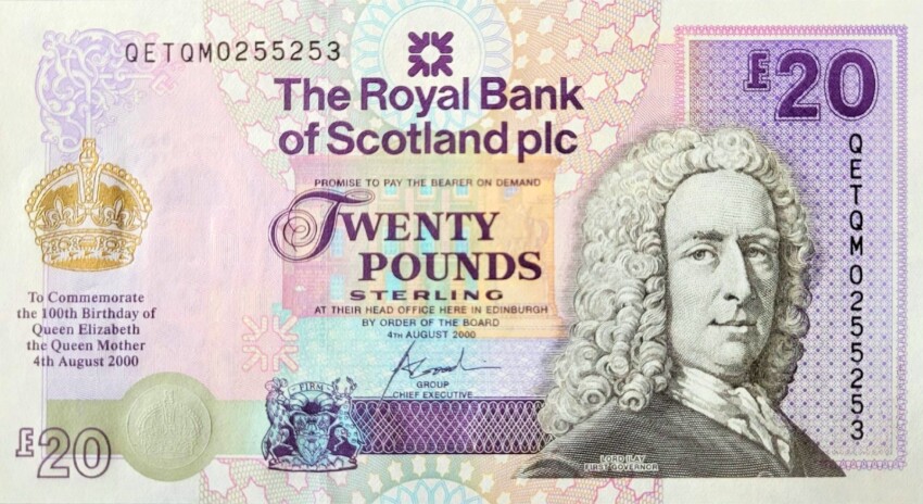 Monnaie écossaise, billets et change euro/livre sterling